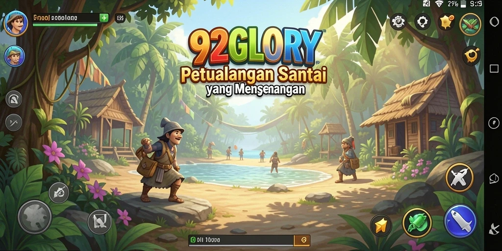 Screenshot 92GLORY menampilkan gameplay santai yang menyenangkan.