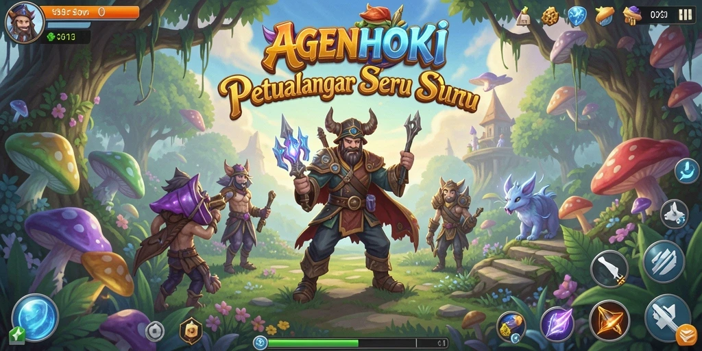 Gameplay seru di AGENHOKI, penuh dengan petualangan mendebarkan.