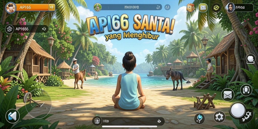 Tampilan gameplay menarik dan penuh warna dari API66.