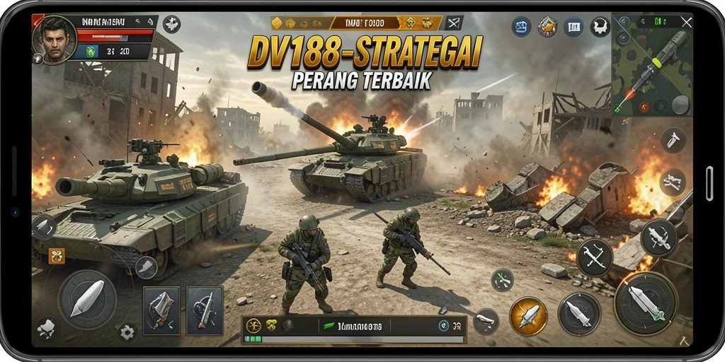 Screenshot dari gameplay yang mendebarkan di DV188.