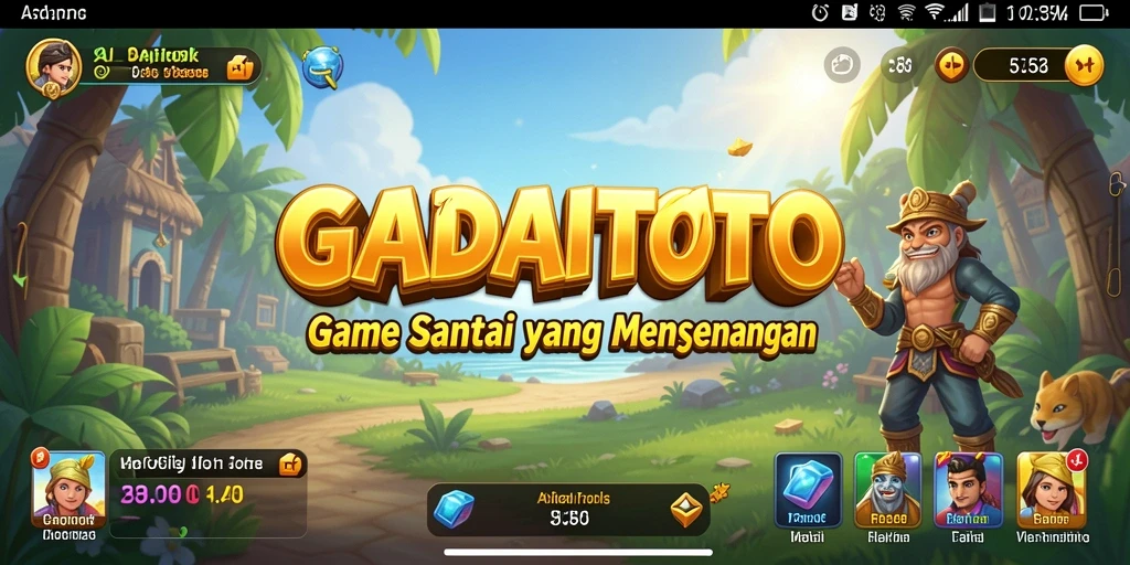 Tangkapan layar GADAITOTO menampilkan gameplay yang seru dan menenangkan.