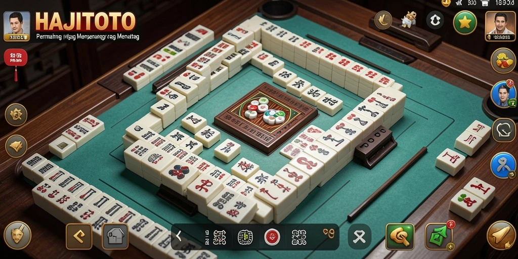 Tampilan menarik dari gameplay Mahjong di HAJITOTO.