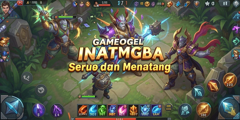Tampilan gameplay seru dan penuh aksi di INATOGEL.