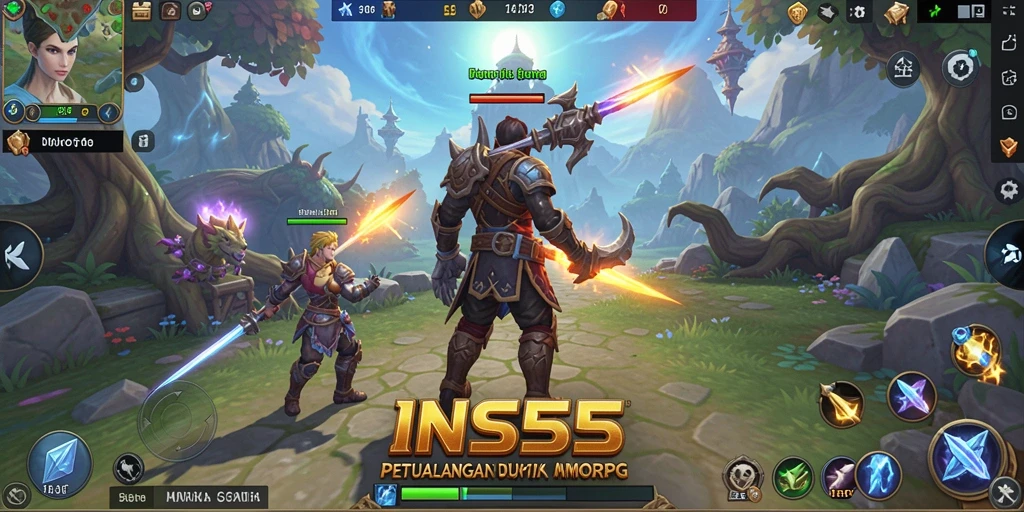 Tampilan gameplay epik dalam dunia petualangan <strong>INS55</strong> yang mengesankan.