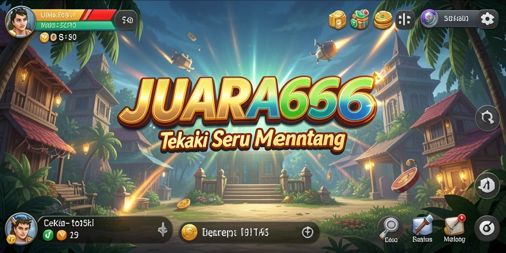 Screenshot gameplay JUARA666 dengan level teka-teki yang menantang.