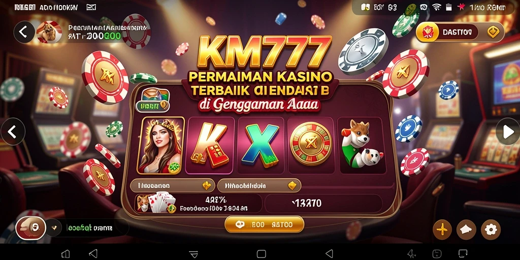 Screenshot gameplay KM777 yang menampilkan suasana Kasino yang mengasyikkan.