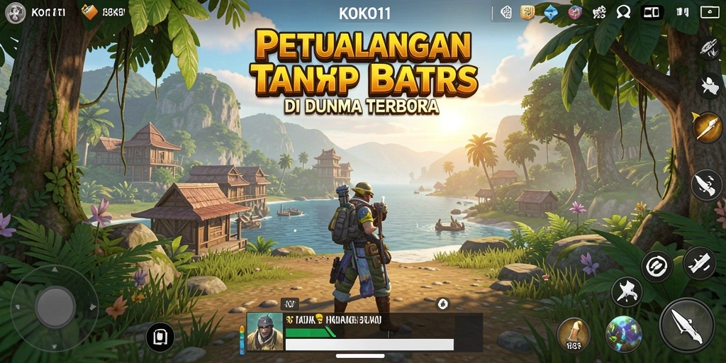 Tampilan gameplay KOKO11 menampilkan petualangan seru di dunia terbuka.