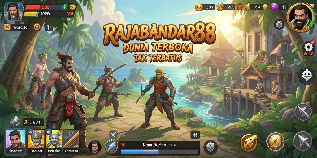 Screenshot RAJABANDAR88 menampilkan eksplorasi dunia terbuka yang menyenangkan.