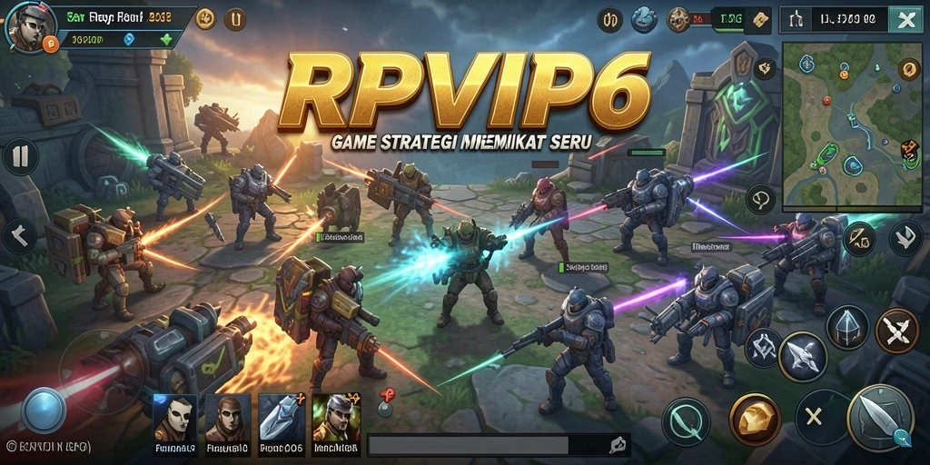 Screenshot permainan RPVIP6 menunjukkan aksi strategi yang mendebarkan.