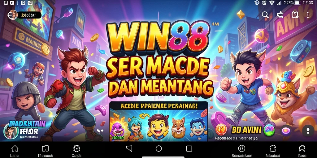 Screenshot utama WIN88 menampilkan gameplay Arcade yang seru dan dinamis.